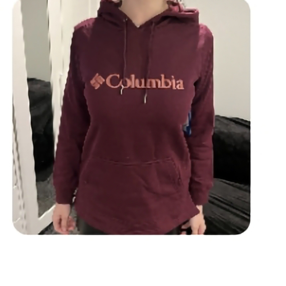 Columbia Tops - Columbia Women's Maroon Hoodie Medium